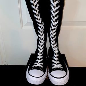 Converse lace up knee high sneaker CTAS XXHI blk 8